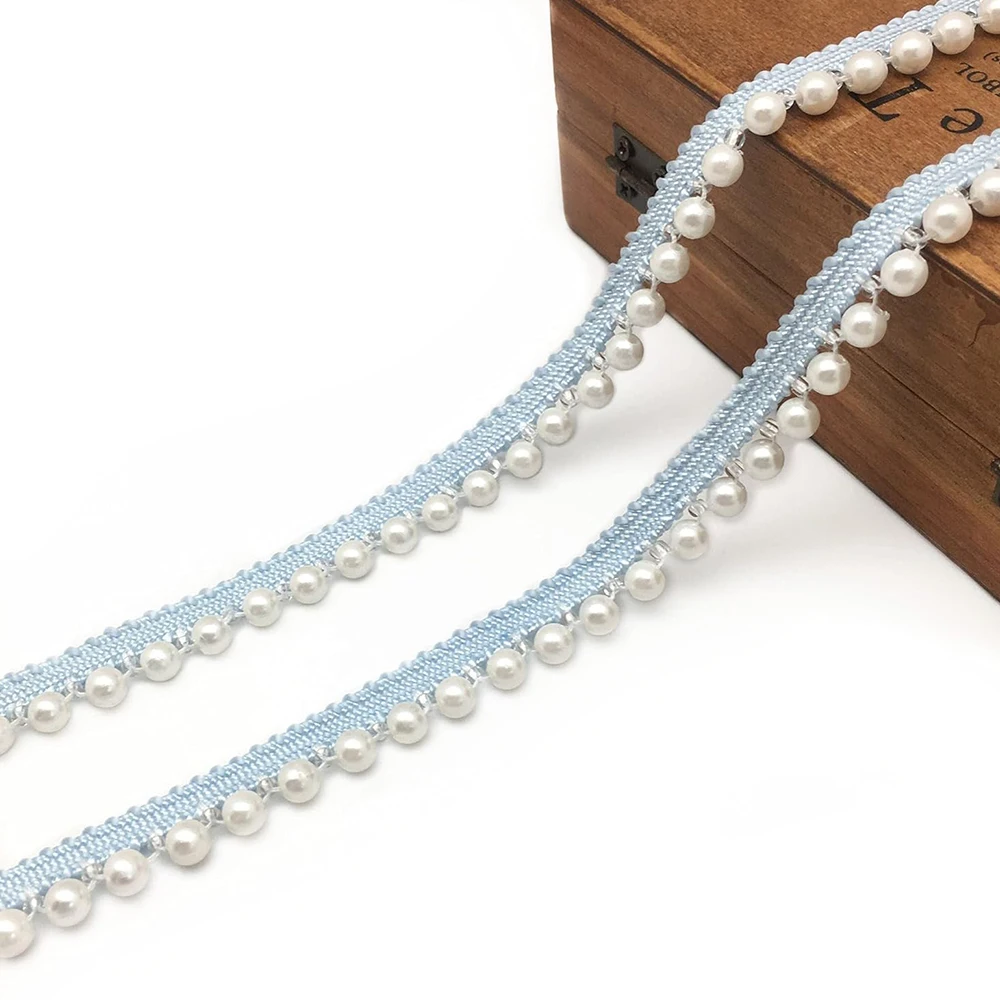2 Yards/Lot Pearl Beaded Lace Ribbon Pearl Fringe Applique DIY Craft Ribbon Trim For Wedding Party Handmade Clothing Accessories
2 Yards/Lot Pearl Beaded Lace Ribbon Pearl Fringe Applique DIY Craft Ribbon Trim For Wedding Party Handmade Clothing Accessories
