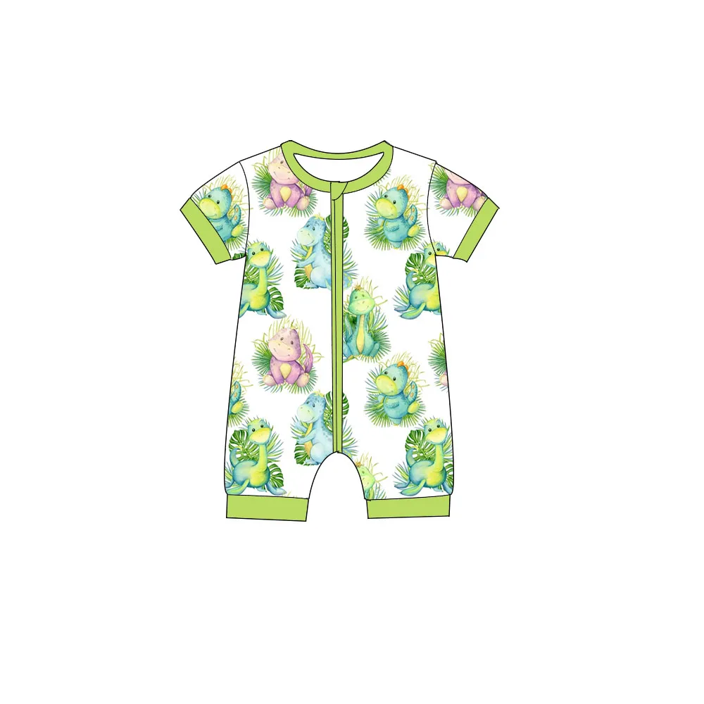 Boutique kid's rompers Crew neck short sleeve shorts zipper animal print Custom and wholesale
Boutique kid's rompers Crew neck short sleeve shorts zipper animal print Custom and wholesale