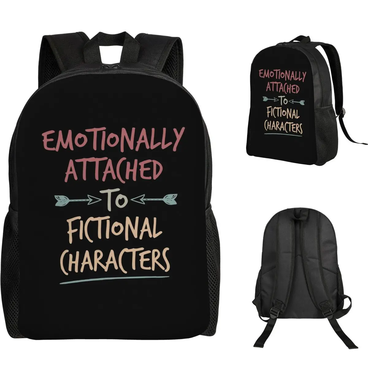 Emotionally Attached To Fictional Characters Student Backpack School Bag Hiking Travel Daypack Men Women Bookbag Shoulder Bags
Emotionally Attached To Fictional Characters Student Backpack School Bag Hiking Travel Daypack Men Women Bookbag Shoulder Bags