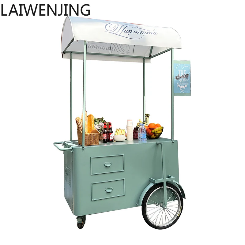 HLZ Food Stall Snack Cart Supermarket Market Mobile Promotion Display Stand Iron Art Flower Cart Commercial Street Dining Cart
HLZ Food Stall Snack Cart Supermarket Market Mobile Promotion Display Stand Iron Art Flower Cart Commercial Street Dining Cart