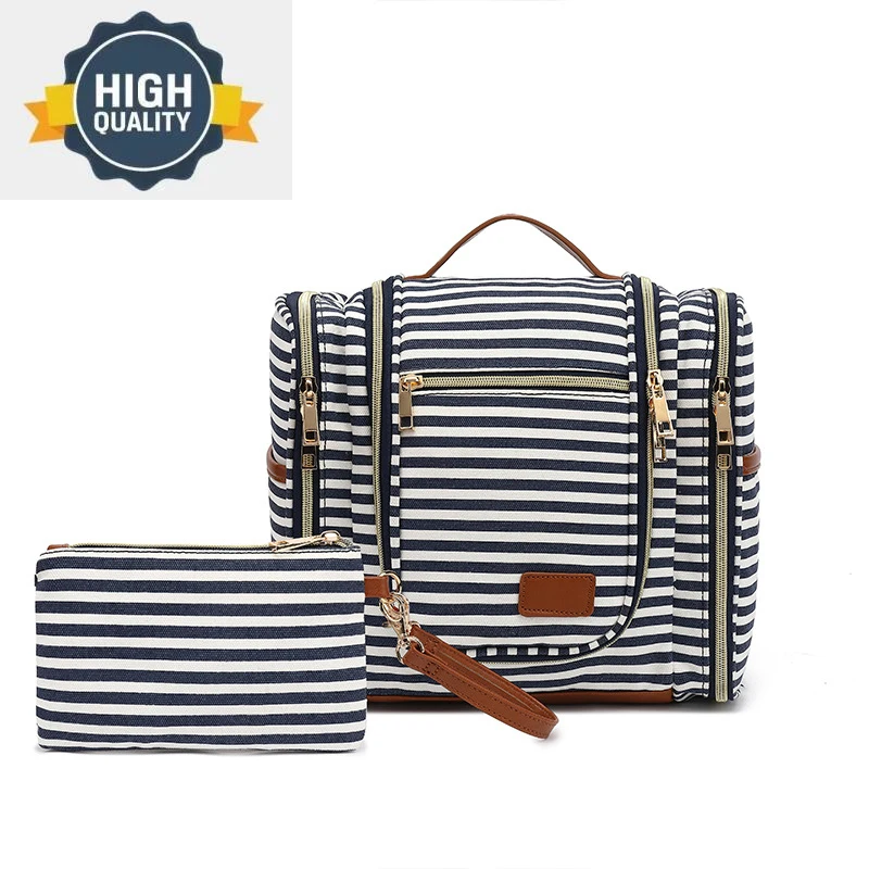 Cosmetic Portable Folding Storage Toilet Bags Striped Toiletry Bag Hanging Hook Large Capacity Makeup Organizer Waterproof Pouch
Cosmetic Portable Folding Storage Toilet Bags Striped Toiletry Bag Hanging Hook Large Capacity Makeup Organizer Waterproof Pouch