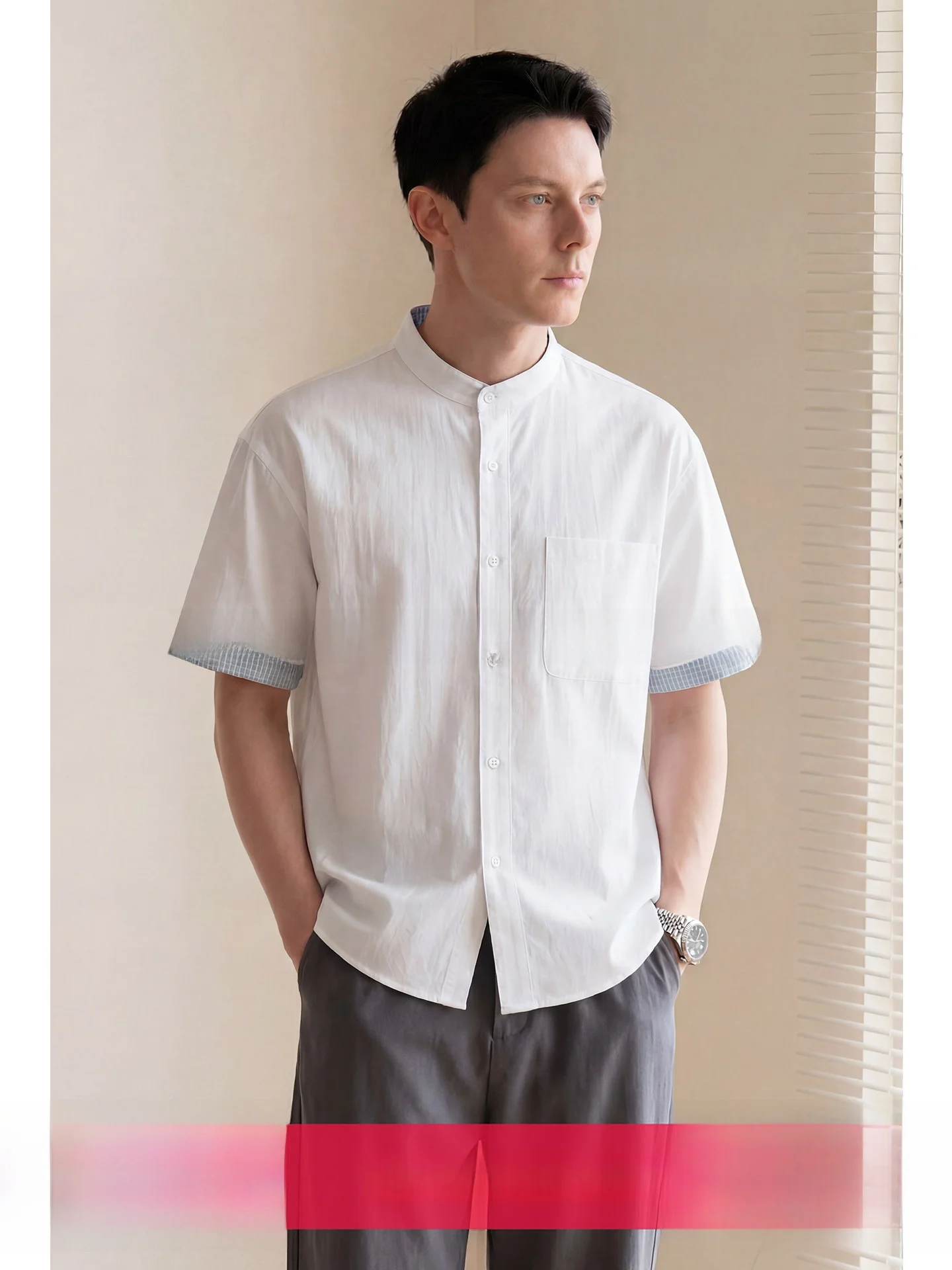 UHenry Short Sleeve Casual Shirt Men's 26 Summer New Color Block Simple Business Casual Design Cotton Fashion Urban Style
UHenry Short Sleeve Casual Shirt Men's 26 Summer New Color Block Simple Business Casual Design Cotton Fashion Urban Style