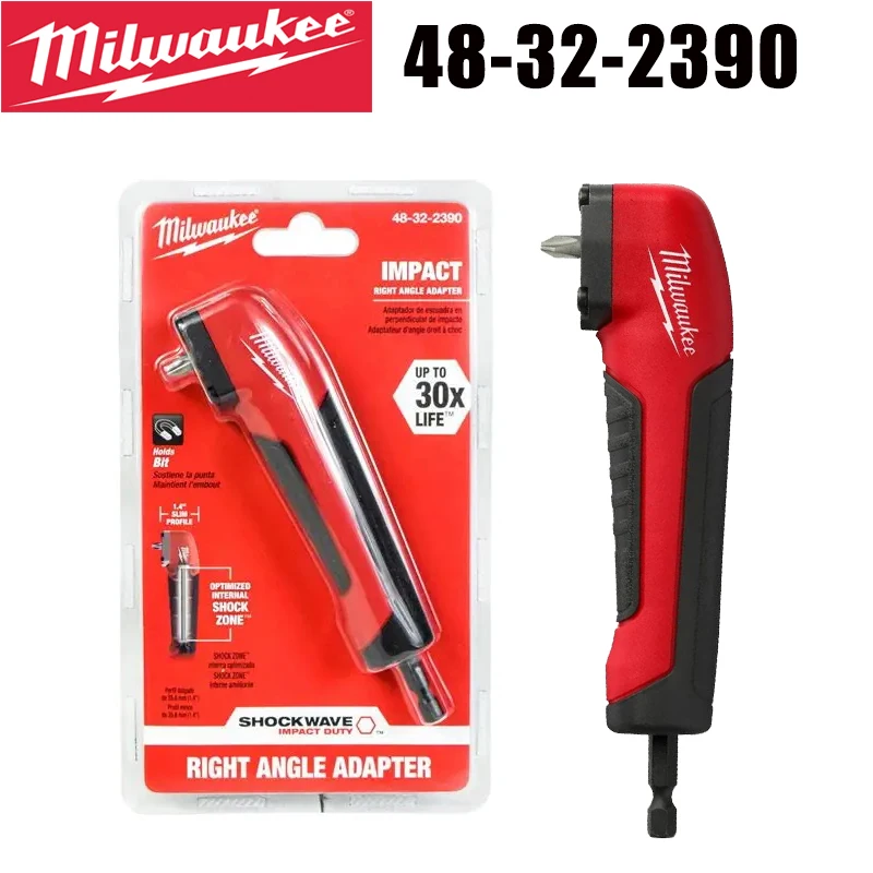Milwaukee 48-32-2390 Shockwave Right Angle Adapter 30X Longer Life 1.4" Slim Profile
Milwaukee 48-32-2390 Shockwave Right Angle Adapter 30X Longer Life 1.4" Slim Profile