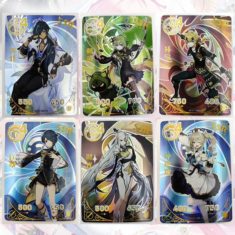 Anime Goddess Story SSR Cards Ningguang Barbara Kujou Sara Amber Collei Kaeya Xingqiu Thoma Flash Cards Collectible Cards
Anime Goddess Story SSR Cards Ningguang Barbara Kujou Sara Amber Collei Kaeya Xingqiu Thoma Flash Cards Collectible Cards