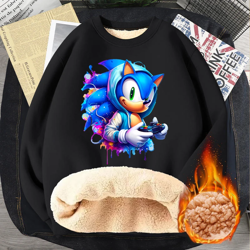 Sonics Adult Lambskin Round Neck Sweatshirt Men Women Fashion Cartoon Pullover Hoodies Winter Warm Fleece Jacket Clothes Tops
Sonics Adult Lambskin Round Neck Sweatshirt Men Women Fashion Cartoon Pullover Hoodies Winter Warm Fleece Jacket Clothes Tops