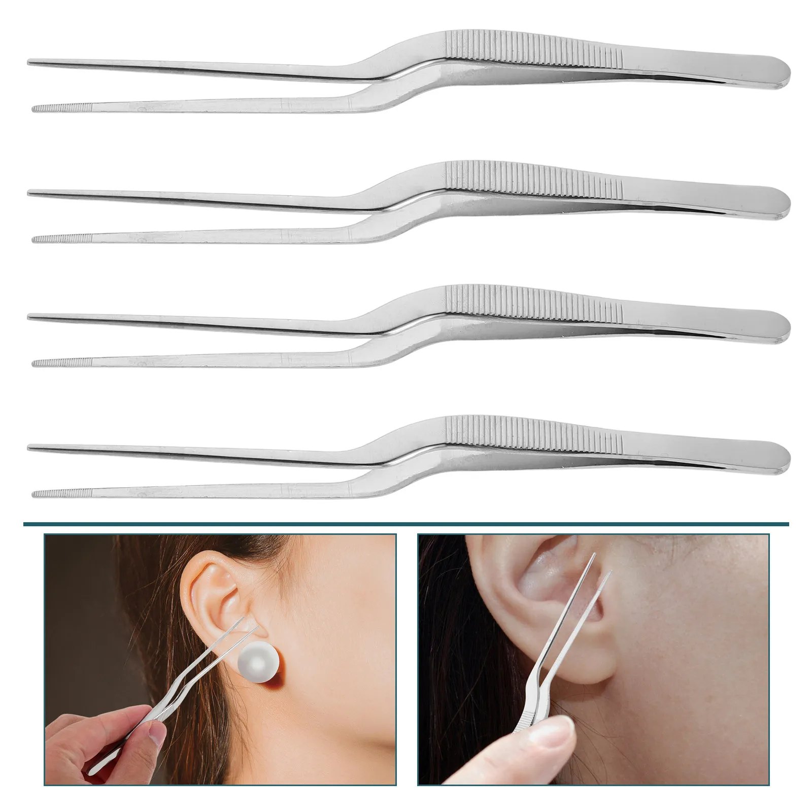 4Pcs Stainless Steel Earwax Cleaning Tools Curved Tweezers Precise Ear Wax Remover for Household Travel Professional Ear
4Pcs Stainless Steel Earwax Cleaning Tools Curved Tweezers Precise Ear Wax Remover for Household Travel Professional Ear