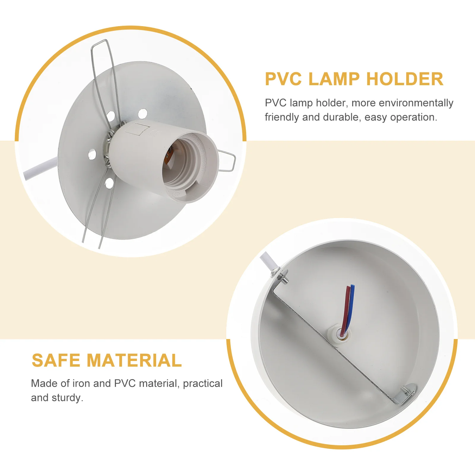 1Pcs E27 Light Socket Lamp Holder Decorative Pendant Lighting Fixture DIY Home Ceiling Lamp Repair Part PVC Base Bulb Holder
1Pcs E27 Light Socket Lamp Holder Decorative Pendant Lighting Fixture DIY Home Ceiling Lamp Repair Part PVC Base Bulb Holder