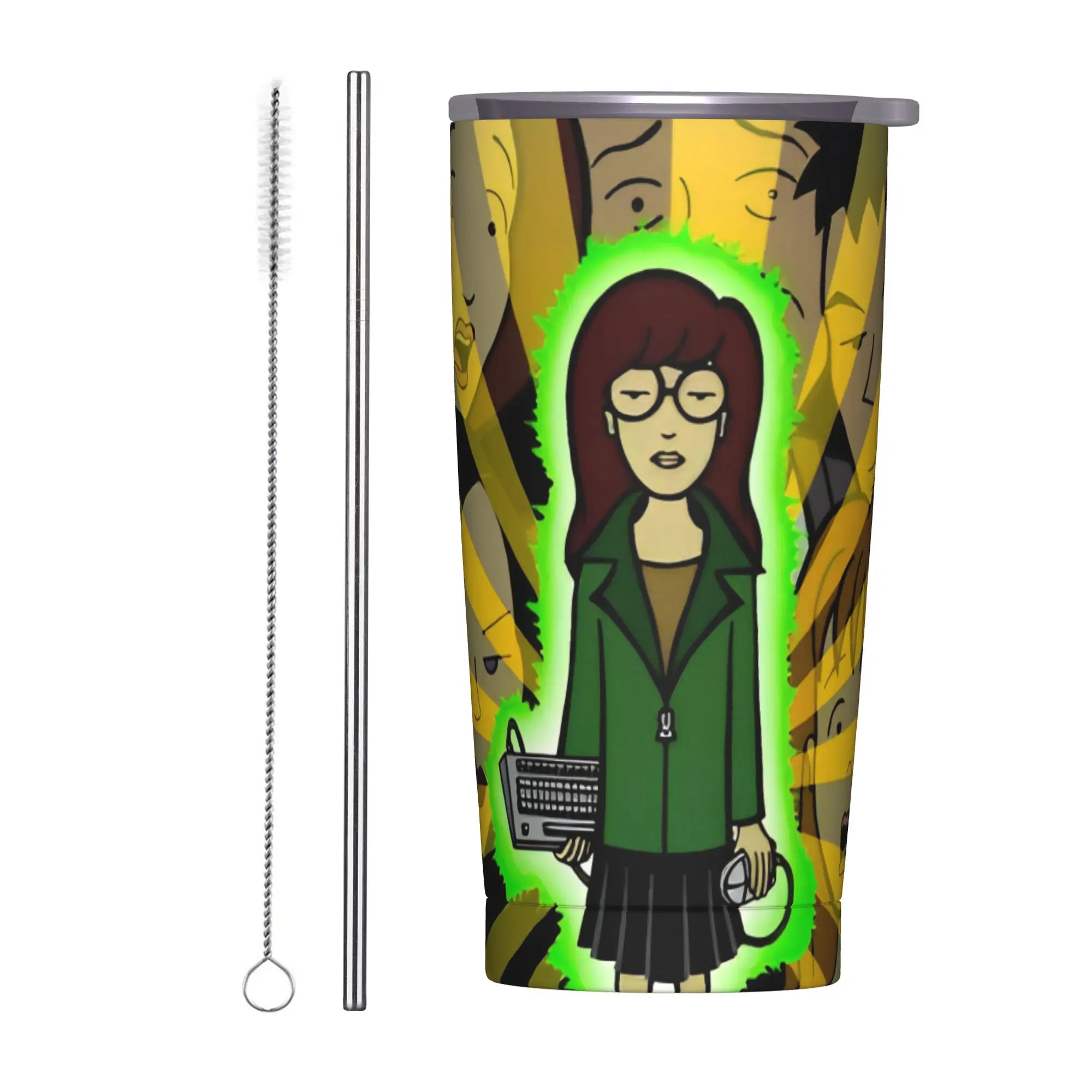 Darias Cartoon Insulated Tumbler with Straws Lid Animated Girl Stainless Steel Coffee Mugs Office Home Bottle Cups, 20oz
Darias Cartoon Insulated Tumbler with Straws Lid Animated Girl Stainless Steel Coffee Mugs Office Home Bottle Cups, 20oz