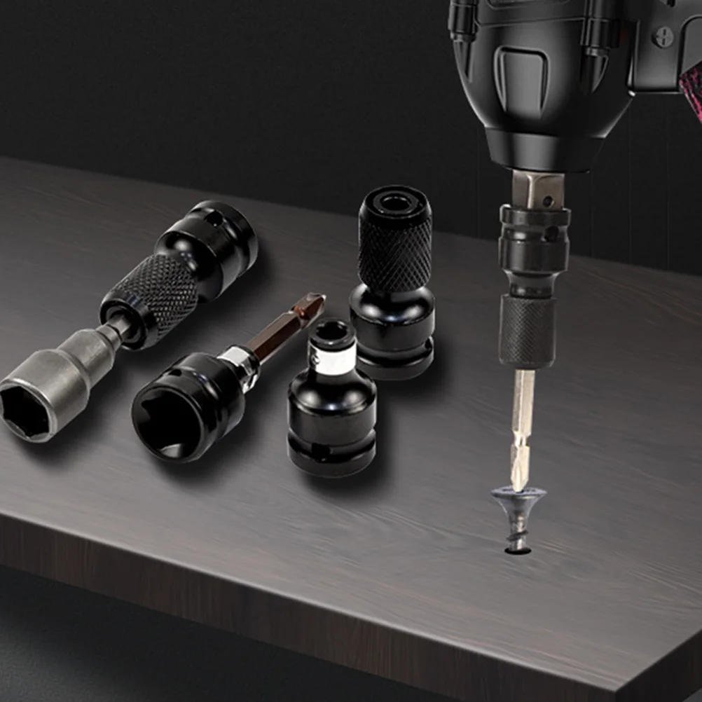 4pcs Socket Adapter Set Drill Bit Holder Pneumatic Impact Wrench Conversion Kits Electric Screwdrivers Chrome Vanadium Steel
4pcs Socket Adapter Set Drill Bit Holder Pneumatic Impact Wrench Conversion Kits Electric Screwdrivers Chrome Vanadium Steel