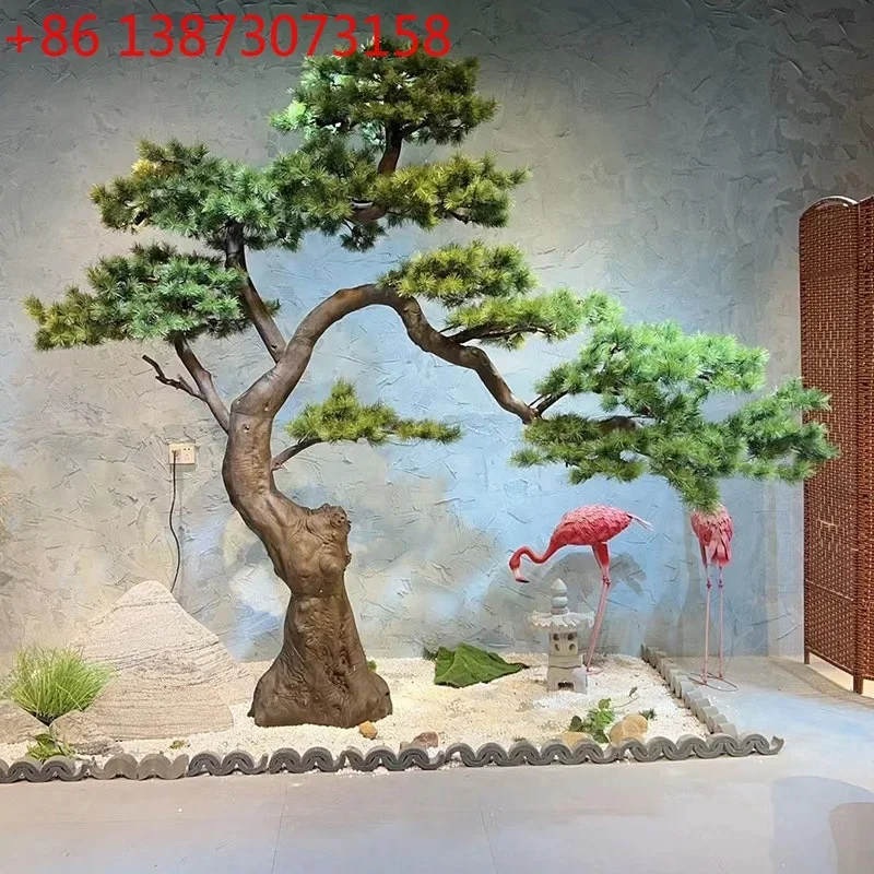 Large-scale simulated fake tree New Chinese landscaping Green plant entrance Floor ornament Decoration Black pine modeling tree
Large-scale simulated fake tree New Chinese landscaping Green plant entrance Floor ornament Decoration Black pine modeling tree