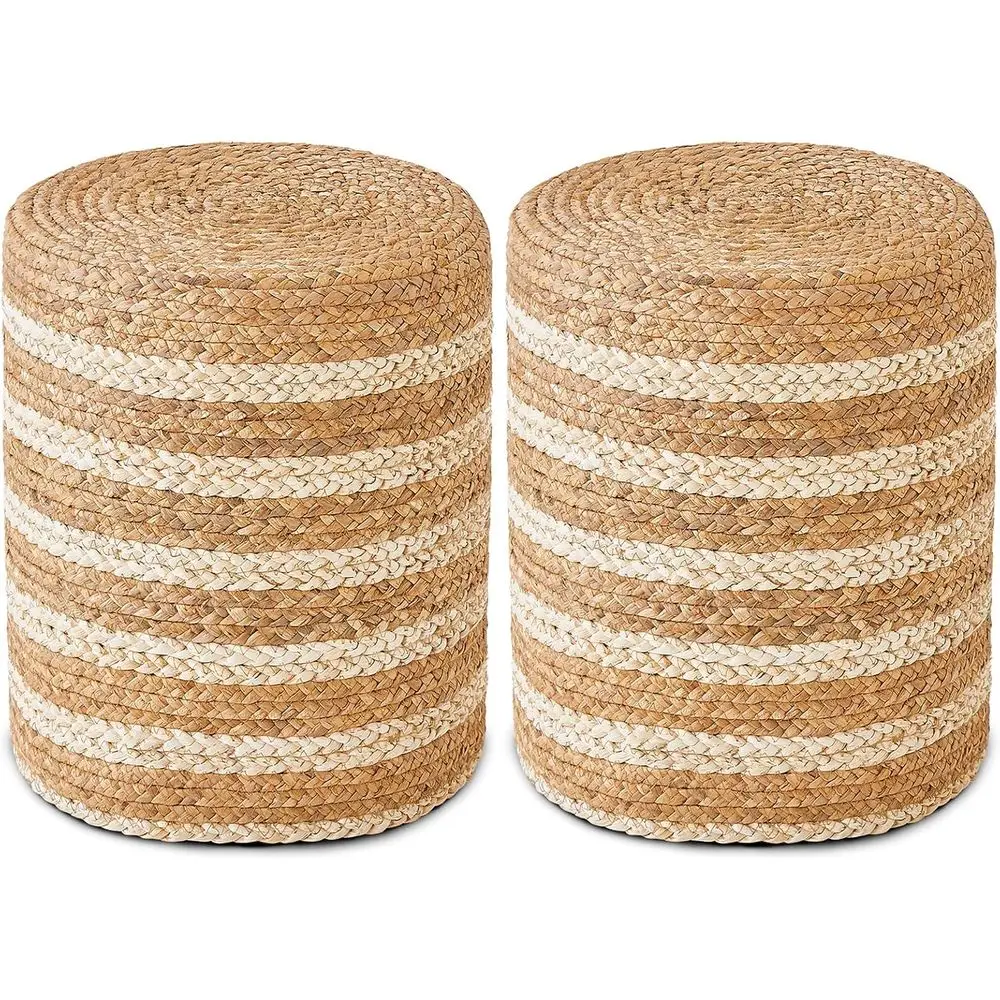 2Pcs Pou Ottomans, Natural Seagrass oot Stool, Hand Weaving Round Ottoman, Boho Decorative Seat, Jute Braided Poue Poo Accent Si
2Pcs Pou Ottomans, Natural Seagrass oot Stool, Hand Weaving Round Ottoman, Boho Decorative Seat, Jute Braided Poue Poo Accent Si