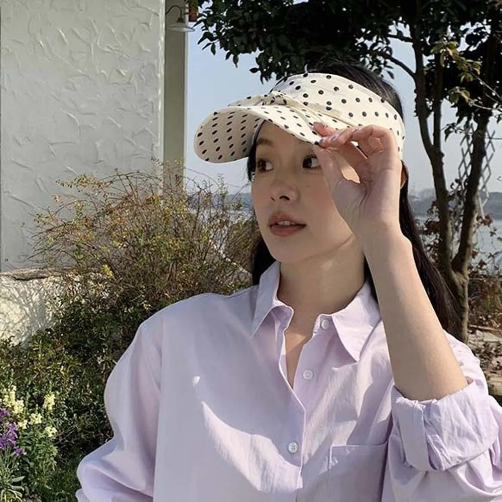 Ponytail Hat Polka Dot Sun Visor Bowknot Adjustable Open Top Cap Packable Washable Beach Hat Outdoor
Ponytail Hat Polka Dot Sun Visor Bowknot Adjustable Open Top Cap Packable Washable Beach Hat Outdoor