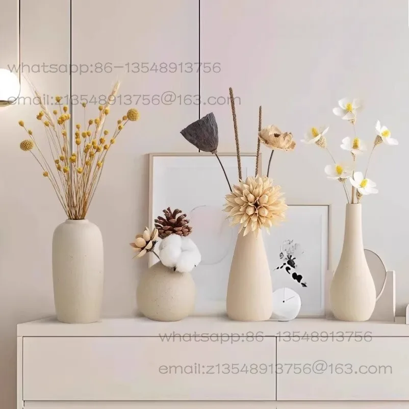 Entrance Cream Style Decoration Vase High-end Living Room TV Cabinet Home Desktop Dried Flower Arrangement Ornament
Entrance Cream Style Decoration Vase High-end Living Room TV Cabinet Home Desktop Dried Flower Arrangement Ornament