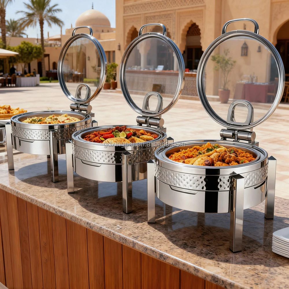 XINGPAI Restaurant Hotel Supplies Stainless Steel Chaffing Dishes Catering Equipment Buffet Chafing Dishes With Glass Lid
XINGPAI Restaurant Hotel Supplies Stainless Steel Chaffing Dishes Catering Equipment Buffet Chafing Dishes With Glass Lid