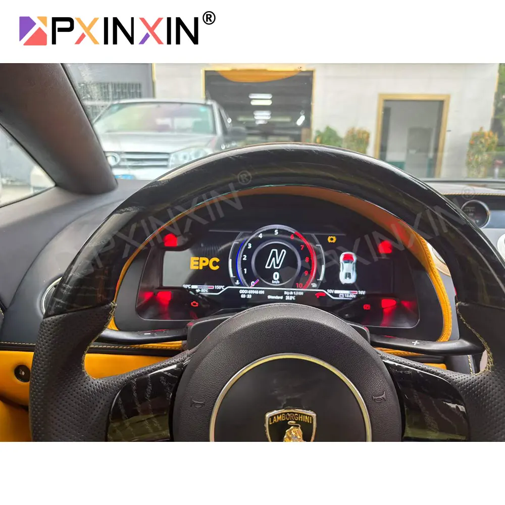2DIN цифровая приборная панель для Lamborghini Gallardo 2003-2013, Huracan 2014-2024, LCD-панель приборов, виртуальный кокпит, 12.3 дюйма
2DIN цифровая приборная панель для Lamborghini Gallardo 2003-2013, Huracan 2014-2024, LCD-панель приборов, виртуальный кокпит, 12.3 дюйма