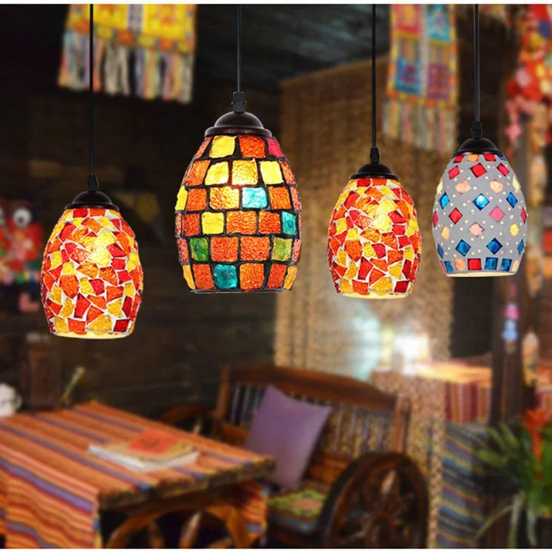 Moroccan Turkish Style Retro Vintage Pendant Light E27 Base Mediterranean Style Decoration Mosaic Hanging Lamp 19 Types
Moroccan Turkish Style Retro Vintage Pendant Light E27 Base Mediterranean Style Decoration Mosaic Hanging Lamp 19 Types