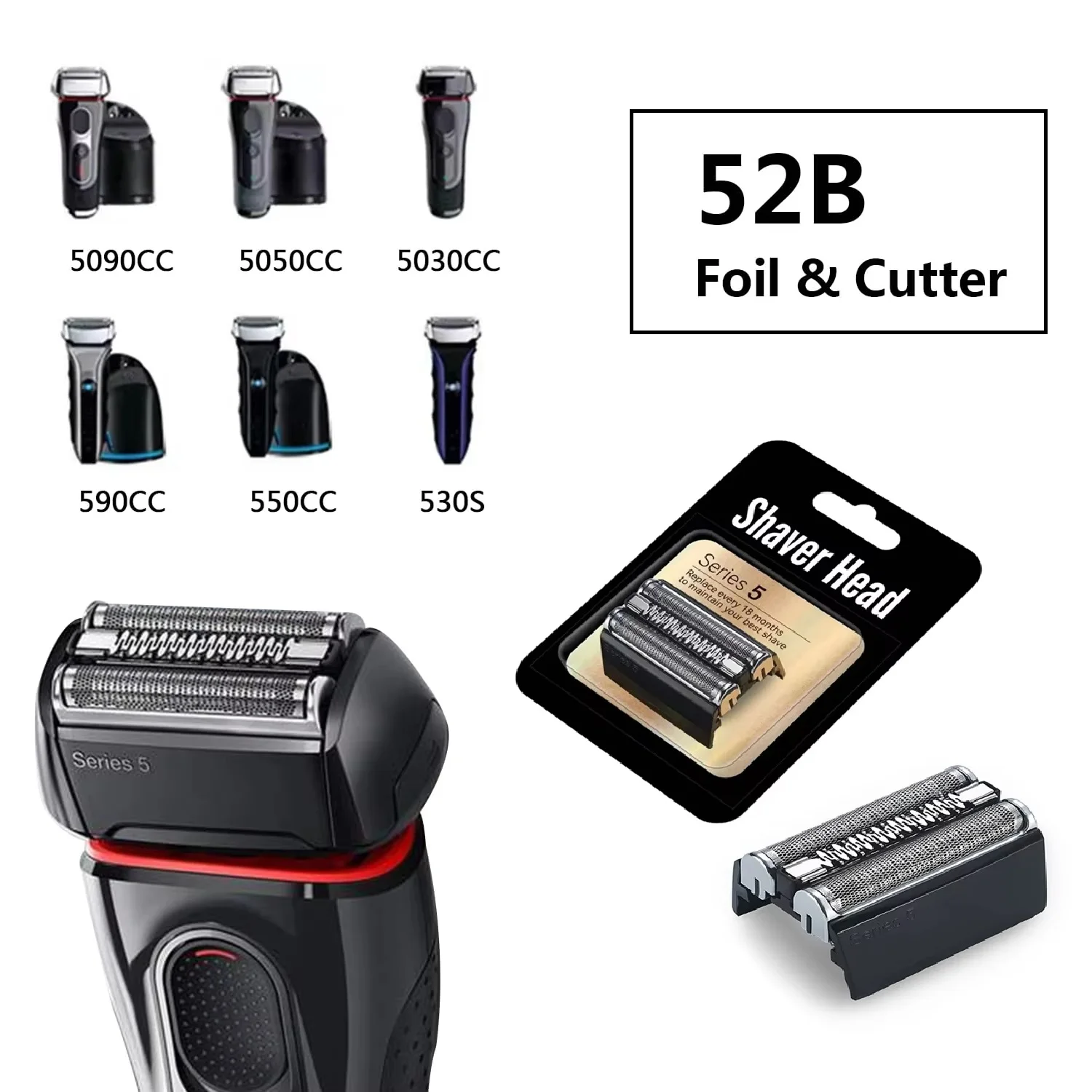 Сменная бритвенная сетка 52B для электробритв серии 5: 5090/5190cc, 5040/5140s, 5030s, 5147s, 5145s, 5195cc, 5197cc
Сменная бритвенная сетка 52B для электробритв серии 5: 5090/5190cc, 5040/5140s, 5030s, 5147s, 5145s, 5195cc, 5197cc
