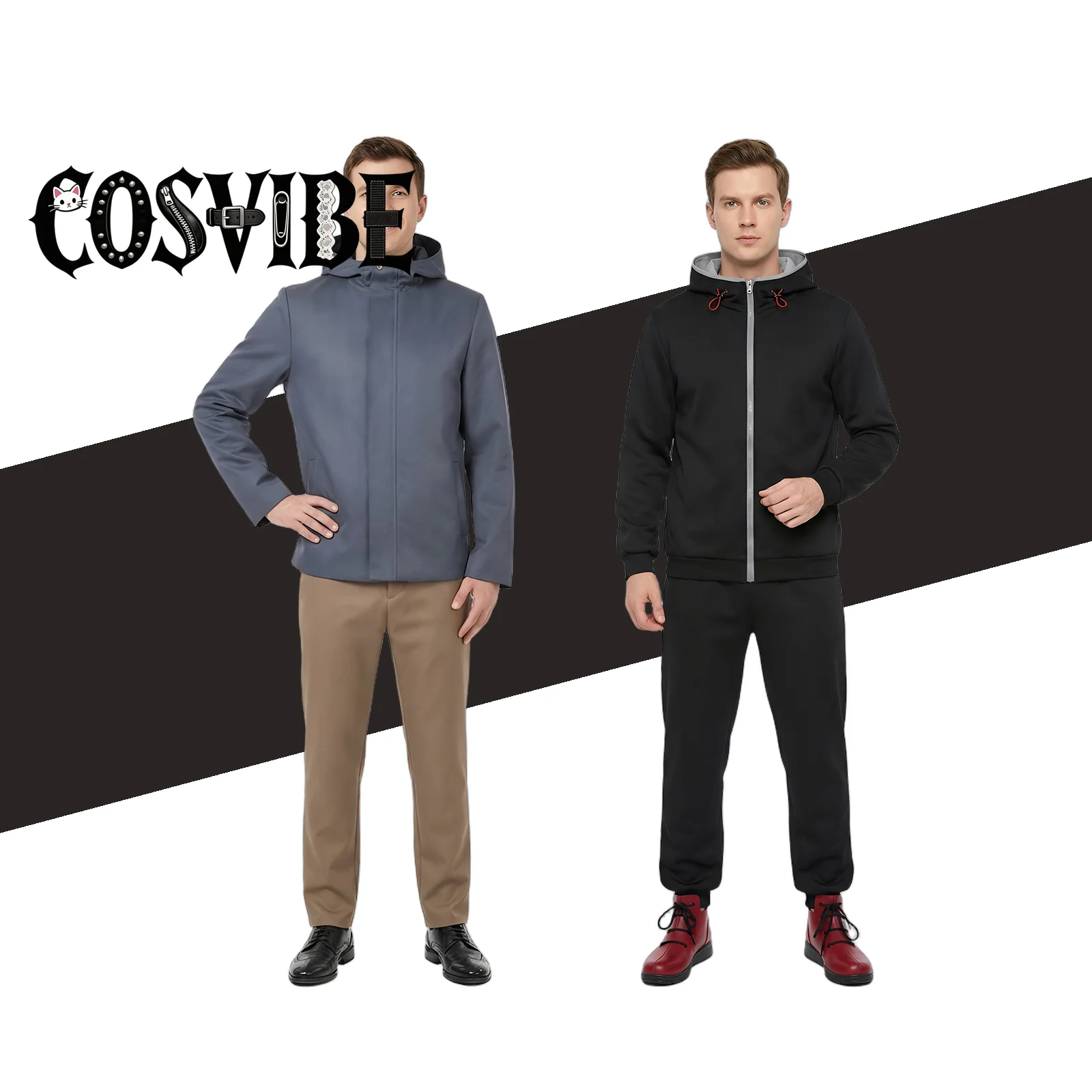 Yuji Itadori Anime Cosplay Costume Set - All Black Uniform with Pink Wig for Men Full Outfit Halloween Shimetsuu Kaiyuuu Game
Yuji Itadori Anime Cosplay Costume Set - All Black Uniform with Pink Wig for Men Full Outfit Halloween Shimetsuu Kaiyuuu Game