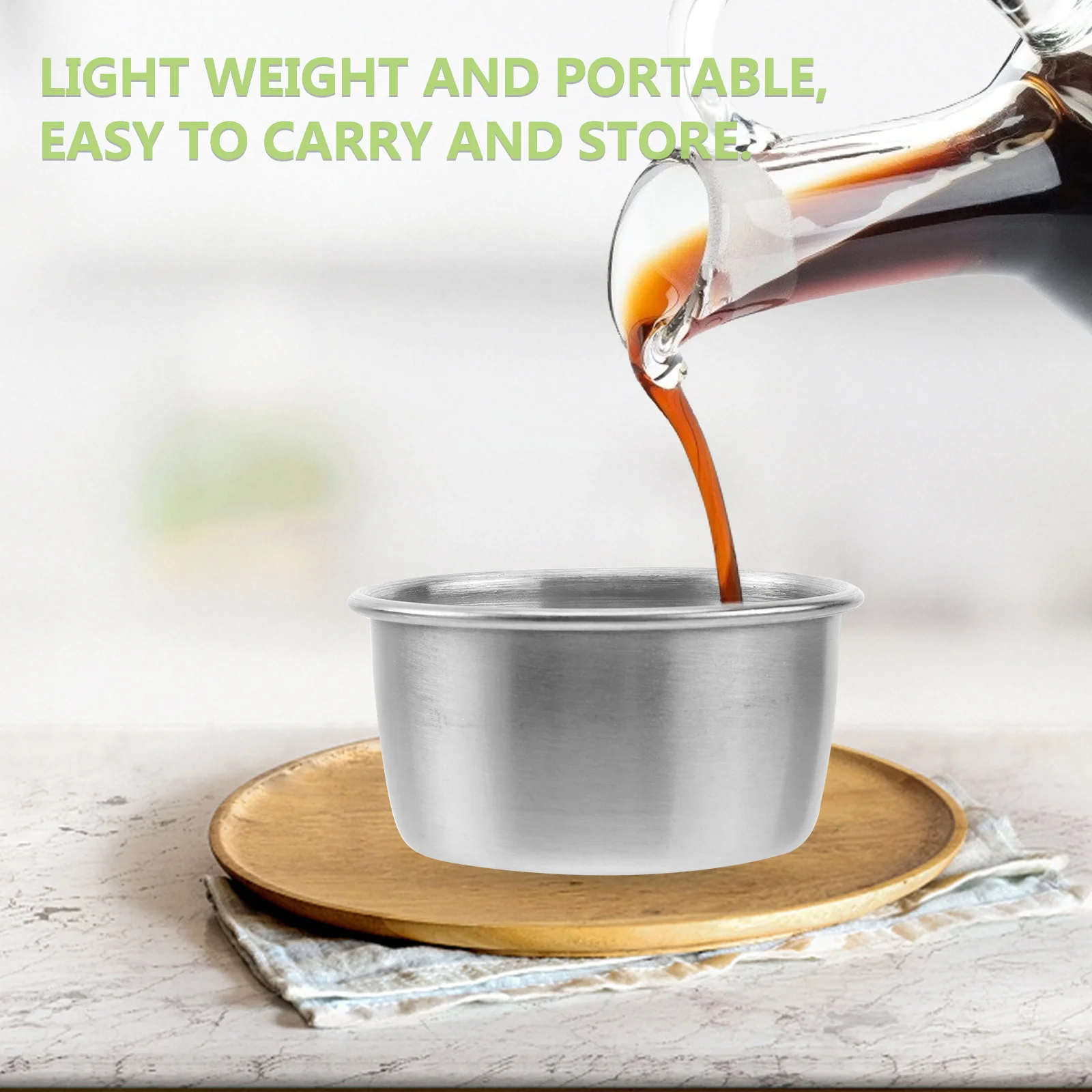 9pcs Stainless Steel Sauce Dishes Small Condiment Cups Reusable for Kitchen Restaurant Serving Plates Food Prep Containers
9pcs Stainless Steel Sauce Dishes Small Condiment Cups Reusable for Kitchen Restaurant Serving Plates Food Prep Containers