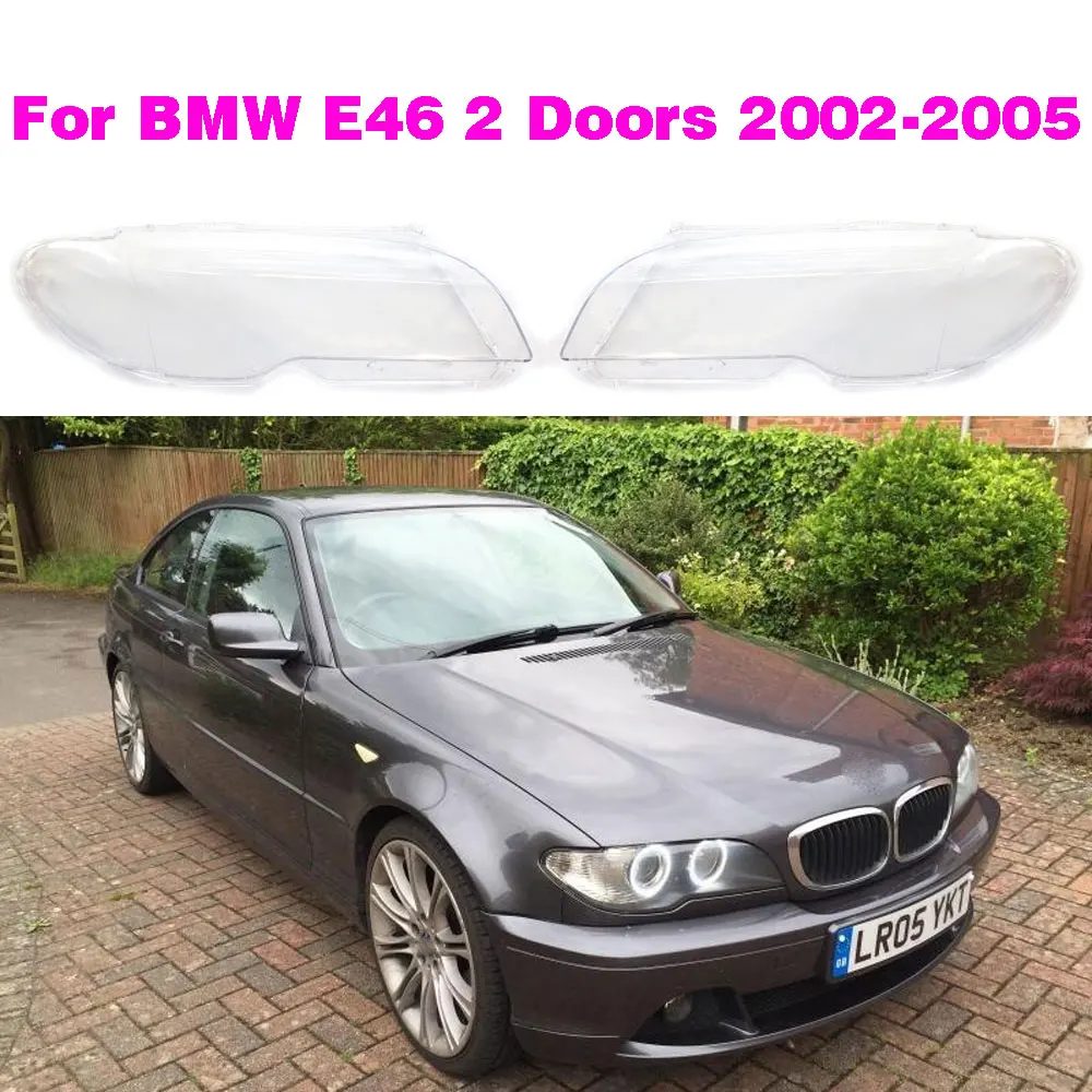 Крышка объектива левой и правой фары для BMW E46 3 серии 2, двери 2002-2005, автомобильные аксессуары
Крышка объектива левой и правой фары для BMW E46 3 серии 2, двери 2002-2005, автомобильные аксессуары