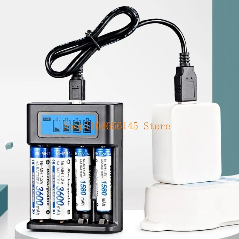 652F USB 4 Slots LCD Display AA LR03 Battery for NIMH NICD AA Rechargeable Battery Battery
652F USB 4 Slots LCD Display AA LR03 Battery for NIMH NICD AA Rechargeable Battery Battery