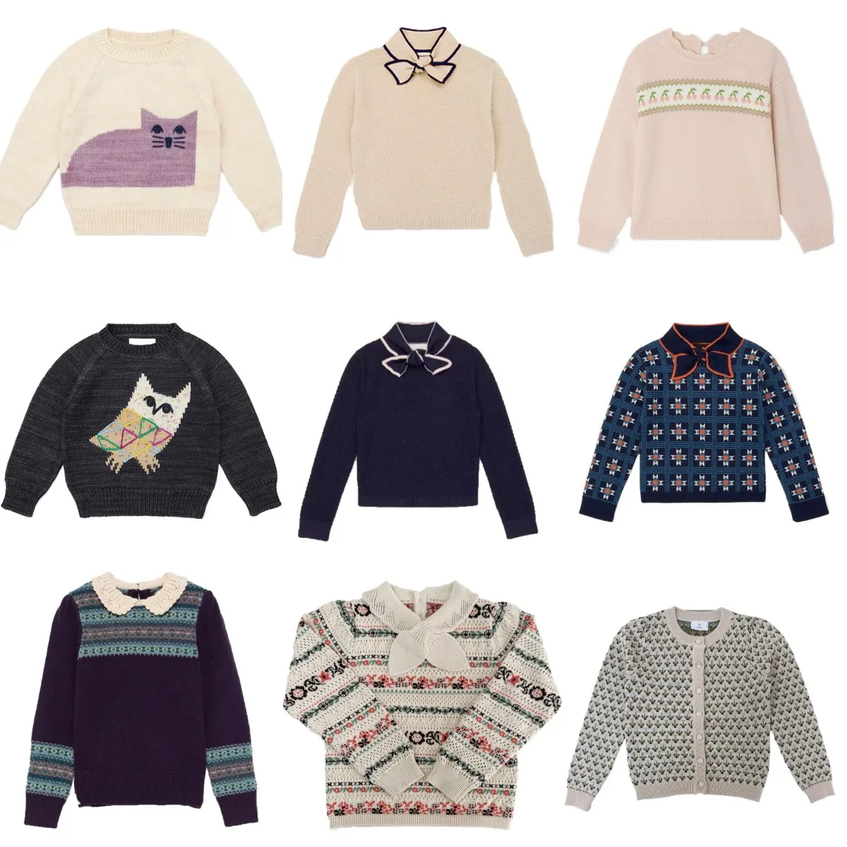 2025 Winter New Kids Girls Cute Jacquard Bow Tie Knitted Sweater Toddler Girls Pullover Sweater Top Outwear Cardigan 
2025 Winter New Kids Girls Cute Jacquard Bow Tie Knitted Sweater Toddler Girls Pullover Sweater Top Outwear Cardigan