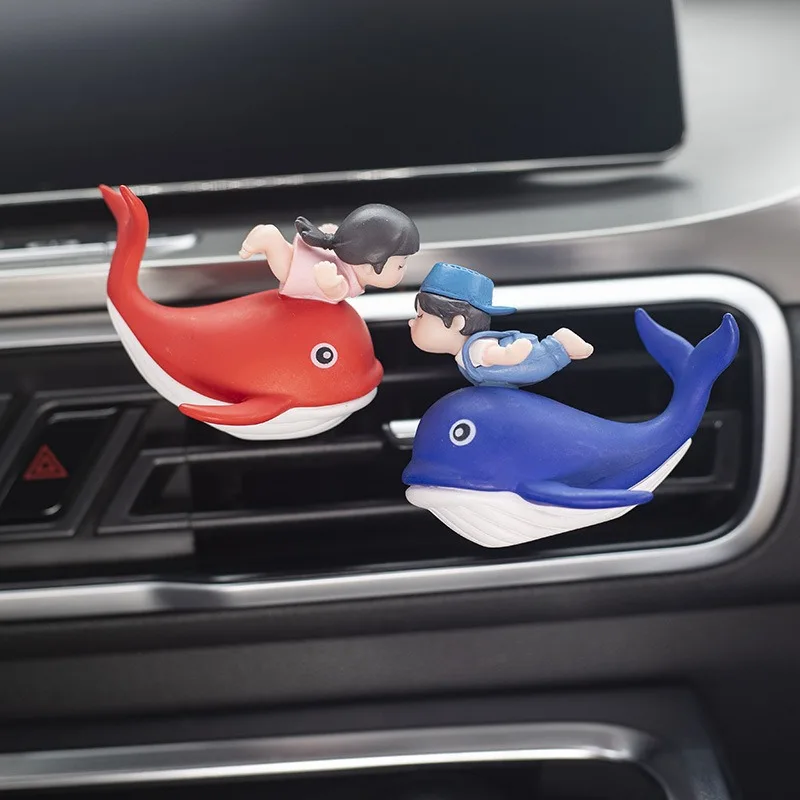 3D Whale Couple Car Air Outlet Perfume Holder Clip-on Air Fresheners Subtle Fragrance Rotatable Vent Clip Car Decor 1 Pair
3D Whale Couple Car Air Outlet Perfume Holder Clip-on Air Fresheners Subtle Fragrance Rotatable Vent Clip Car Decor 1 Pair