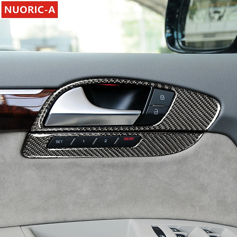 Carbon Fiber Door Handle Frame Decoration Cover Trim For Audi Q7 2007-2015 Car Styling Doorknob Interior Accessories
Carbon Fiber Door Handle Frame Decoration Cover Trim For Audi Q7 2007-2015 Car Styling Doorknob Interior Accessories