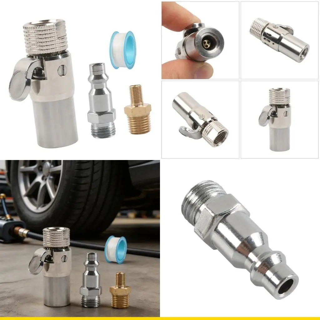 SZCH High Flows Quick Connection Air Chuck For Car And Motorcycle Tire Inflation With Brass Construction And Secure Locking
SZCH High Flows Quick Connection Air Chuck For Car And Motorcycle Tire Inflation With Brass Construction And Secure Locking