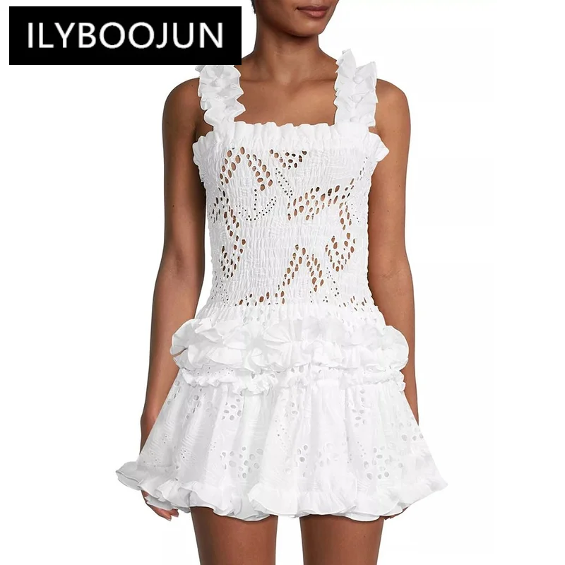 ILYBOOJUN Solid Hollow Out Slim Dresses For Women Square Collar Sleeveless Off Shoulder High Waist Temperament Dress Female
ILYBOOJUN Solid Hollow Out Slim Dresses For Women Square Collar Sleeveless Off Shoulder High Waist Temperament Dress Female