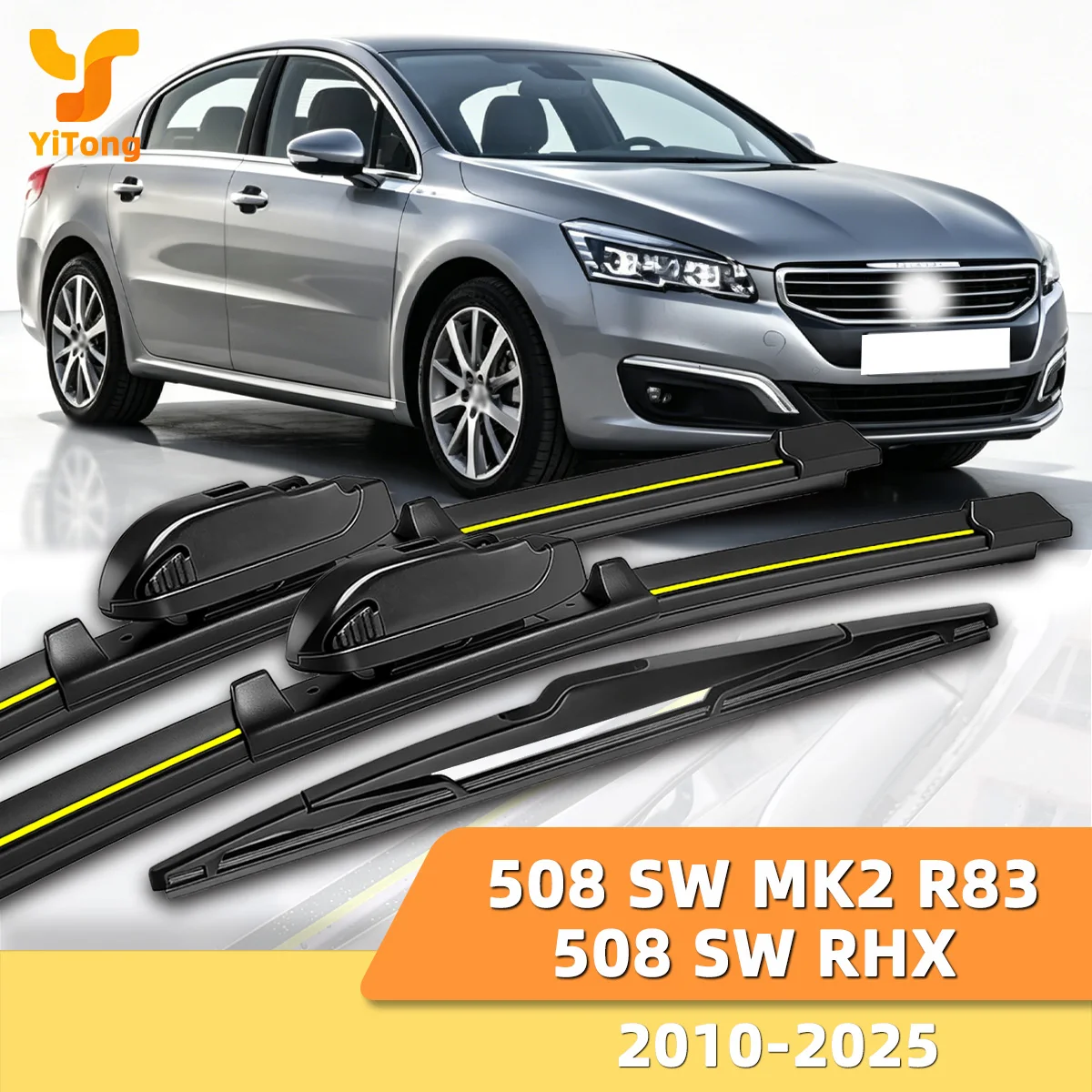 Suitable For Peugeot 508 SW MK2 R83/508 SW RHX 2010-2025 Front And Rear Windshield Wipers Durable Accessories For Car Windshield
Suitable For Peugeot 508 SW MK2 R83/508 SW RHX 2010-2025 Front And Rear Windshield Wipers Durable Accessories For Car Windshield
