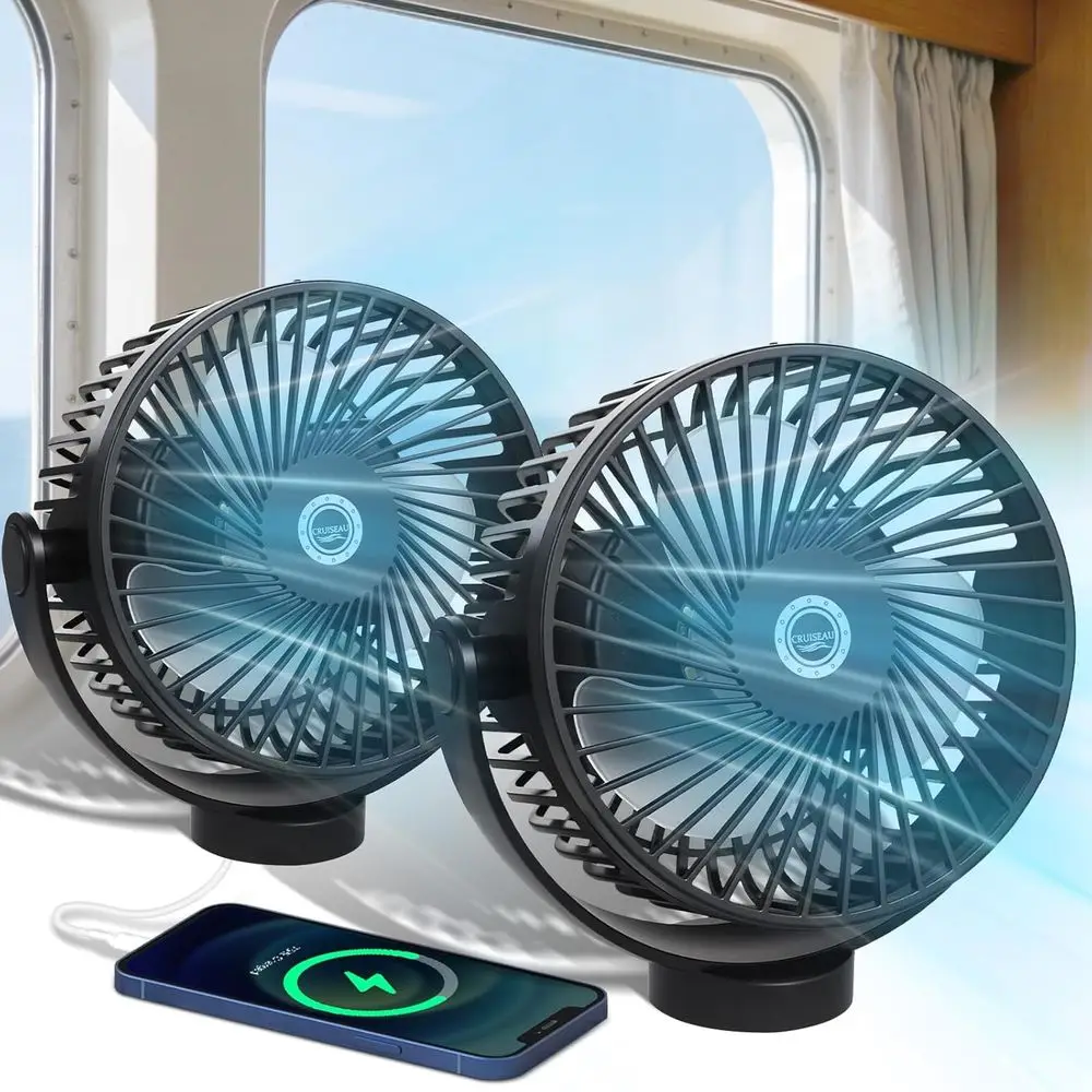 2-Pack 12000mAh Magnetic Cruise Lights with Rechargeable Battery, LED, Timer, Power Output, Sticks to Ceilings and Walls, Ship A
2-Pack 12000mAh Magnetic Cruise Lights with Rechargeable Battery, LED, Timer, Power Output, Sticks to Ceilings and Walls, Ship A