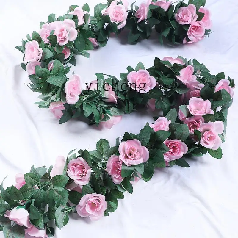 XL simulated rose vine ceiling decoration fake flower vine blocking heating air conditioner water pipe
XL simulated rose vine ceiling decoration fake flower vine blocking heating air conditioner water pipe