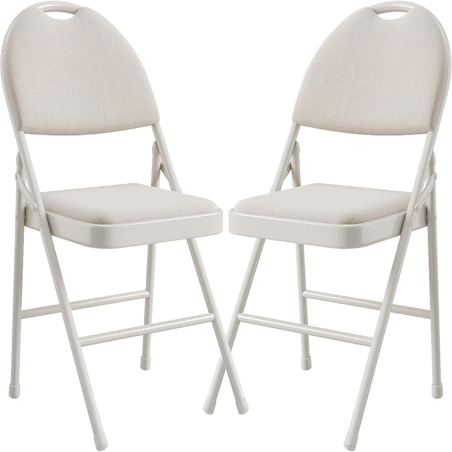 2 Pack Folding Chairs with Fabric Padded, Metal Foldable Chair Linen Cushion and Back for Indoor Outdoor, Commercial Stackable
2 Pack Folding Chairs with Fabric Padded, Metal Foldable Chair Linen Cushion and Back for Indoor Outdoor, Commercial Stackable
