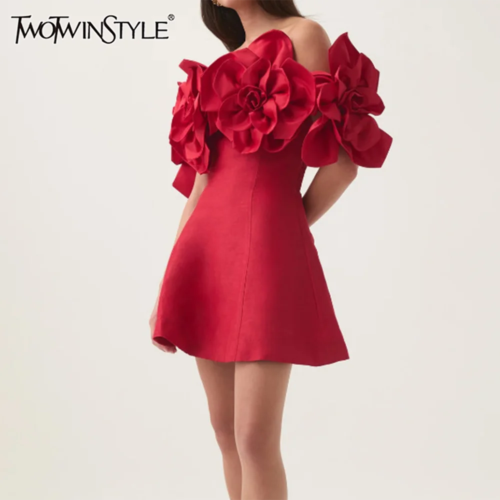 TWOTWINSTYLE однотонные сращенные 3D цветочные модные мини-платья для женщин с разрезом на шее, с короткими рукавами, в стиле пэчворк, со складками, элегантное женское платье
TWOTWINSTYLE однотонные сращенные 3D цветочные модные мини-платья для женщин с разрезом на шее, с короткими рукавами, в стиле пэчворк, со складками, элегантное женское платье