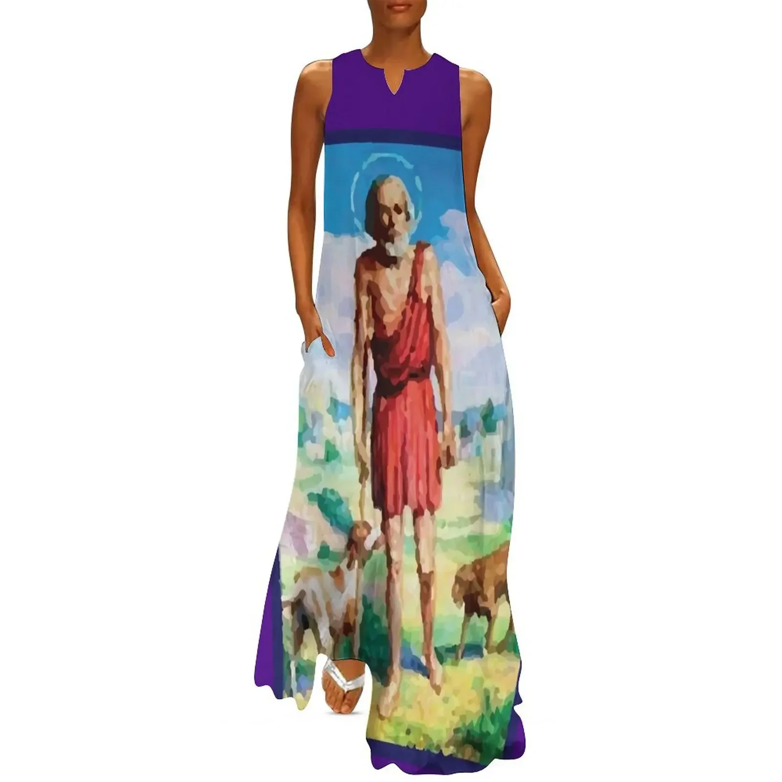 San Lazaro Babalu Aye Cuba Santeria Long Dress Women dresses summer women clothes women's evening dresses 2025 Dress
San Lazaro Babalu Aye Cuba Santeria Long Dress Women dresses summer women clothes women's evening dresses 2025 Dress