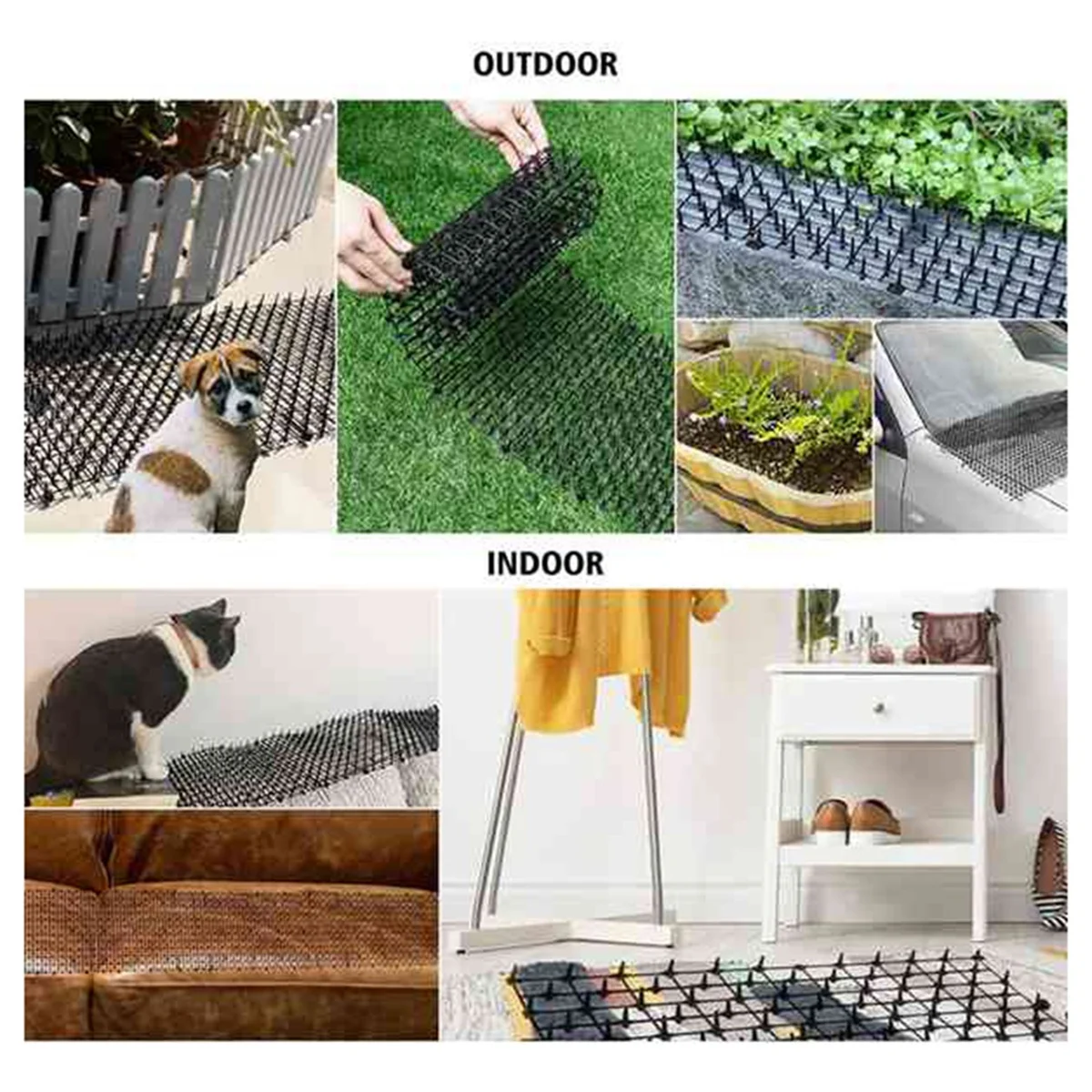 MSOR Cat Dog Mat with Spikes, Cat Dog Animal Spikes Repellent Deterrent Mat, Indoor Cat Outdoor Mat for Garden, 150x30cm
MSOR Cat Dog Mat with Spikes, Cat Dog Animal Spikes Repellent Deterrent Mat, Indoor Cat Outdoor Mat for Garden, 150x30cm