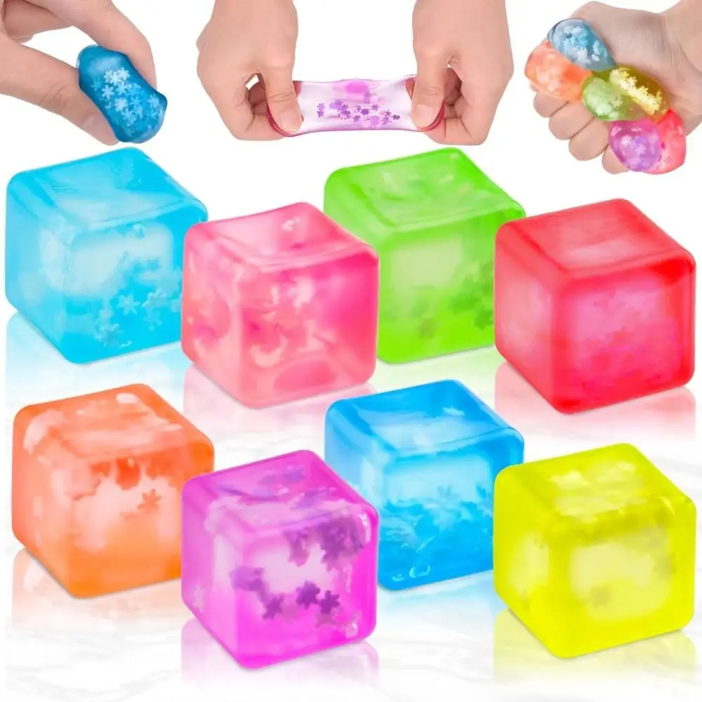Transparent Ice Cube Anti-Stress Toy, Snowflake Pattern, TPR Soft Mini Ice Cube, Slow Rise Balls
Transparent Ice Cube Anti-Stress Toy, Snowflake Pattern, TPR Soft Mini Ice Cube, Slow Rise Balls
