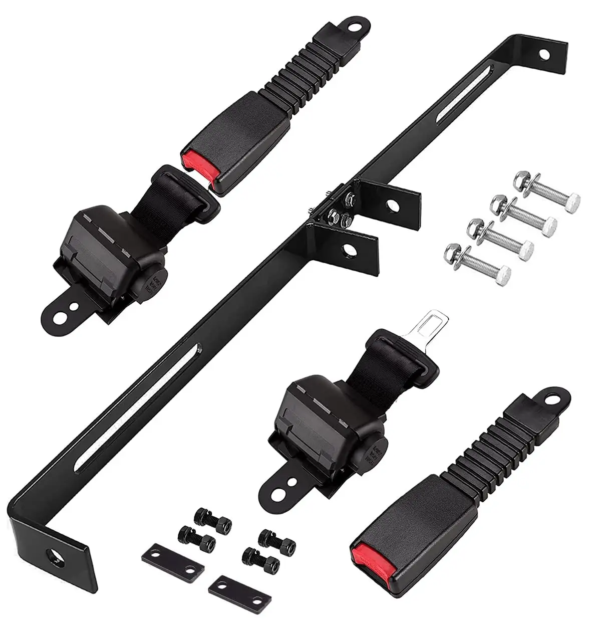Universal 2-Seat Retractable Safety Belt System With Mounting Brackets For Golf Carts
Universal 2-Seat Retractable Safety Belt System With Mounting Brackets For Golf Carts