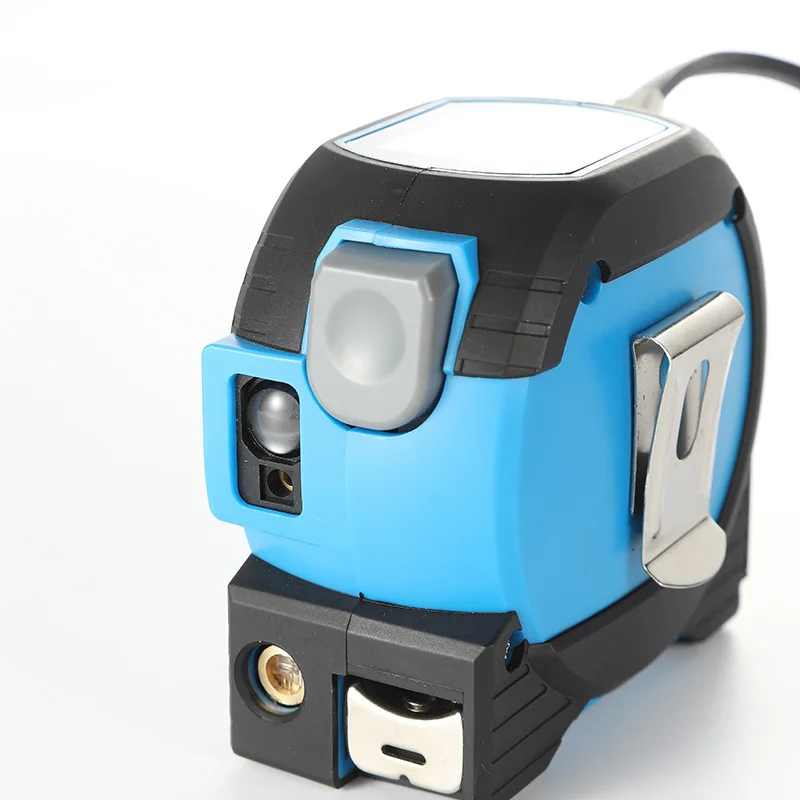 Laser Steel Tape Measure & Distance Meter 3-in-1 Indoor Cross Line Laser Level Multifunctional Measuring Tool