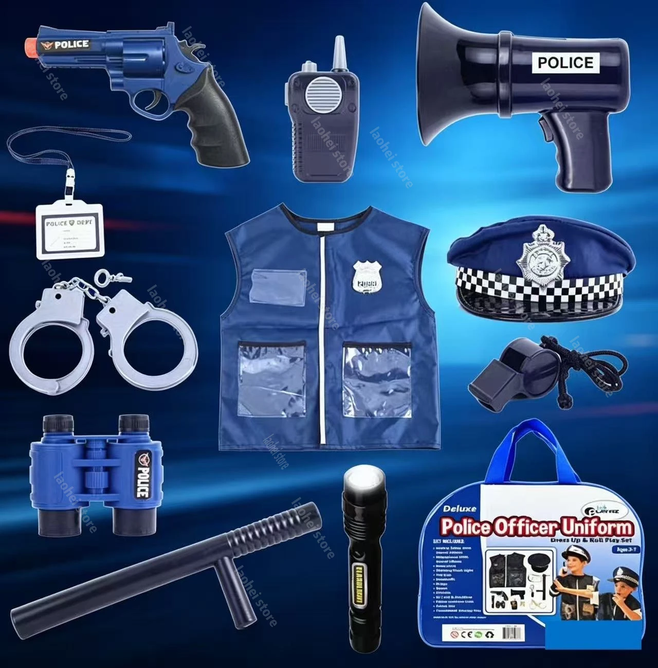 Police Props Costume For Cosplay Dress-Up Clothes Toys Halloween Policeman Costumes Carnival Party Costume Props
Police Props Costume For Cosplay Dress-Up Clothes Toys Halloween Policeman Costumes Carnival Party Costume Props