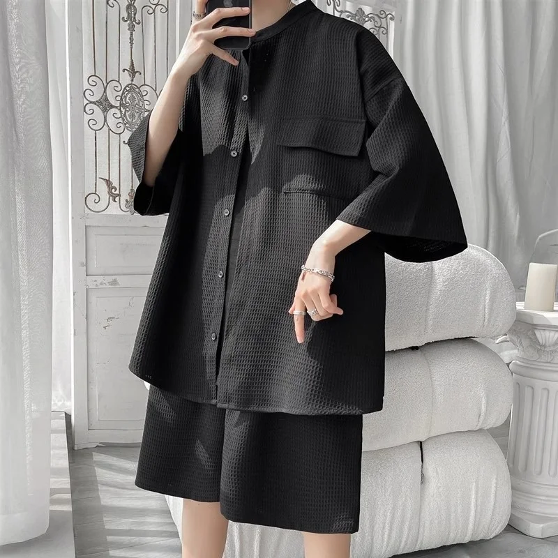 Summer Large Size 250 Pounds Men's Casual round Neck Short Sleeve Shirt Comfortable Loose Fit Sporty Two-Piece Set Polyester ...
Summer Large Size 250 Pounds Men's Casual round Neck Short Sleeve Shirt Comfortable Loose Fit Sporty Two-Piece Set Polyester ...