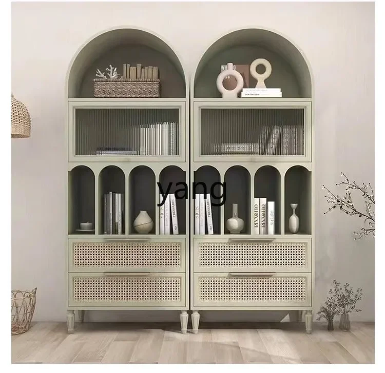 LTT French retro solid wood bookcase floor-to-ceiling bookshelf living room light luxury arched display cabinet
LTT French retro solid wood bookcase floor-to-ceiling bookshelf living room light luxury arched display cabinet