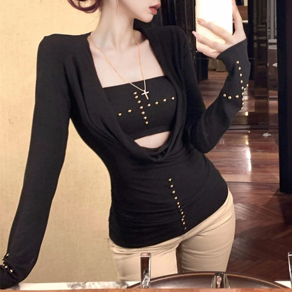 Casual Outing Long Sleeve Set Casual Club Wear For Women 2000s Casual T-Shirt Suitable For Spring Suitable For Summer
Casual Outing Long Sleeve Set Casual Club Wear For Women 2000s Casual T-Shirt Suitable For Spring Suitable For Summer