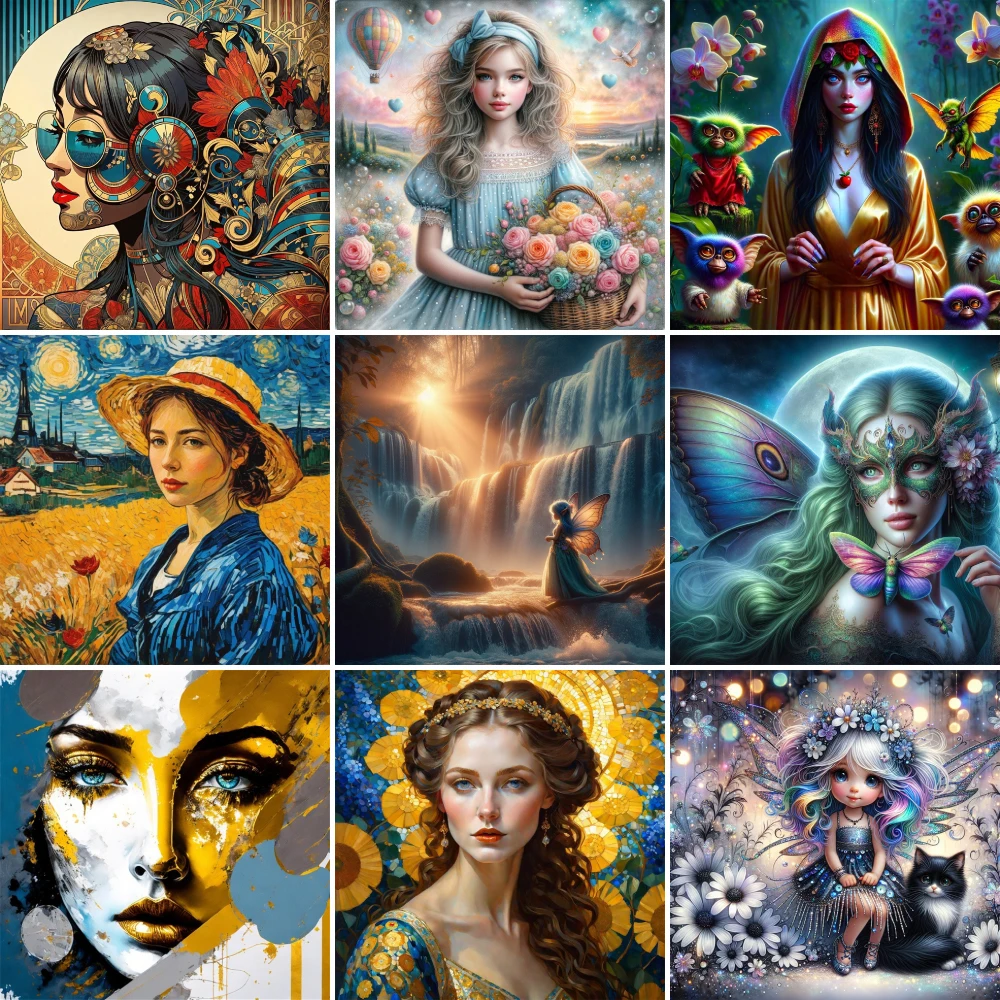Portrait Girl Butterfly Pre-Printed Cross-Stitch Embroidery Set DMC Threads Hobby Sewing Painting Handiwork Floss Gift Counted
Portrait Girl Butterfly Pre-Printed Cross-Stitch Embroidery Set DMC Threads Hobby Sewing Painting Handiwork Floss Gift Counted