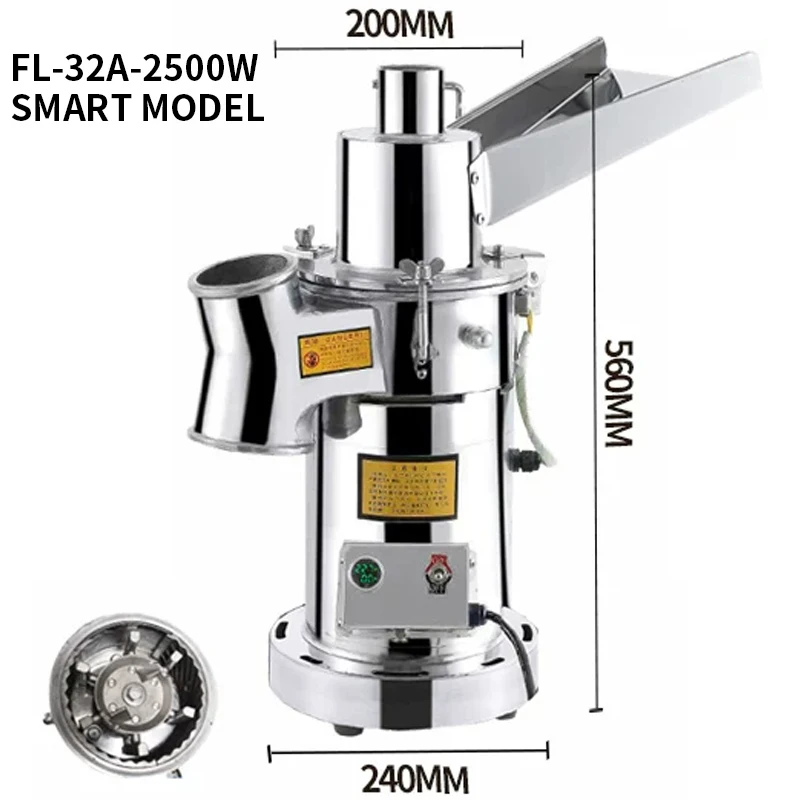 FL-32-6 Hammer Mill for Fine Grinding of Grains and Wheat, 3KW Chinese Herbal Medicine Grinder, Digital Ammeter
FL-32-6 Hammer Mill for Fine Grinding of Grains and Wheat, 3KW Chinese Herbal Medicine Grinder, Digital Ammeter