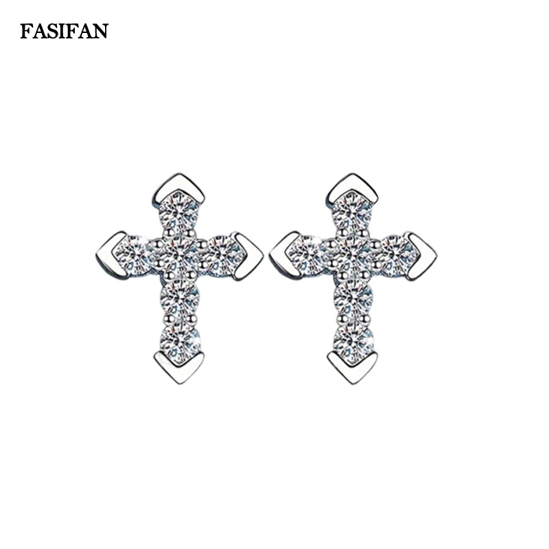 FASIFAN 2025 New Men And Women Cross Personalized Hip-hop Pair Of Moissanite Earrings Party Jewelry
FASIFAN 2025 New Men And Women Cross Personalized Hip-hop Pair Of Moissanite Earrings Party Jewelry