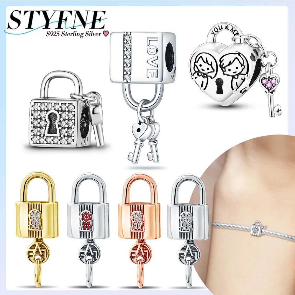 Charm Sterling Silver 925 Eternal Love Lock Series Love Heart Lock for Women Diy Original Bracelet Necklace High Jewelry Gift
Charm Sterling Silver 925 Eternal Love Lock Series Love Heart Lock for Women Diy Original Bracelet Necklace High Jewelry Gift