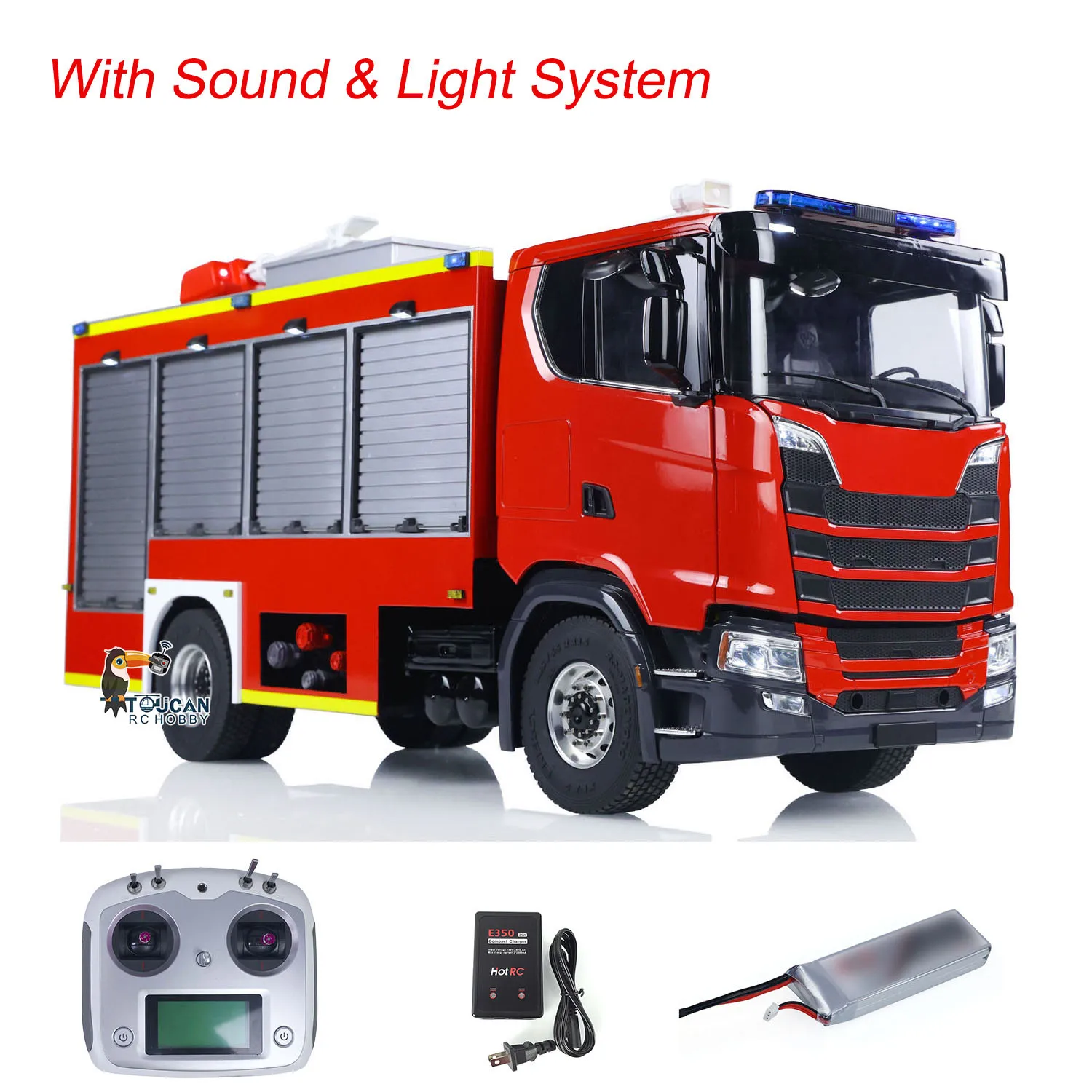 1/14 Electric Fire Truck SC 770S Remote Control Vehicle i6S Radio 11.1V Battery 2Speed Gerabox Water Spraying RC RTR Model Car
1/14 Electric Fire Truck SC 770S Remote Control Vehicle i6S Radio 11.1V Battery 2Speed Gerabox Water Spraying RC RTR Model Car