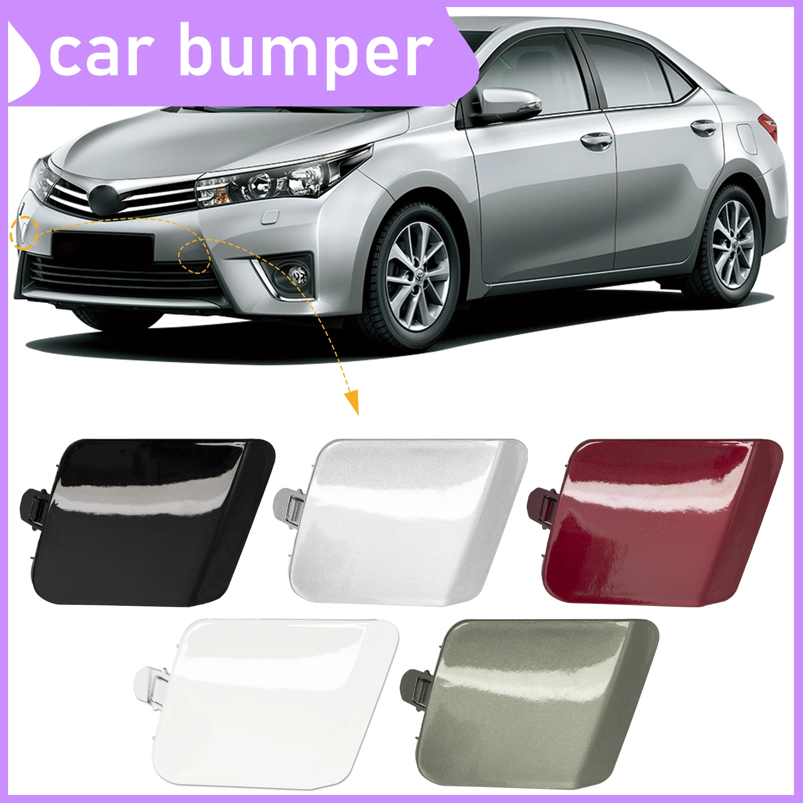 Front Bumper Tow Hook Cap Towing Eye Cover For Toyota Corolla 2014-2016 Right 52127-02301 52127-02300
Front Bumper Tow Hook Cap Towing Eye Cover For Toyota Corolla 2014-2016 Right 52127-02301 52127-02300